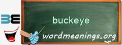 WordMeaning blackboard for buckeye